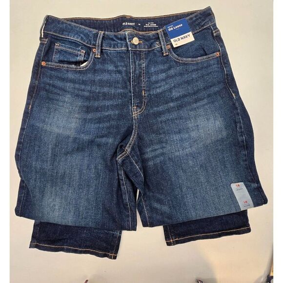 Old Navy OG Loose High-Rise Denim Jeans Size 14 For Women - Picture 4 of 6